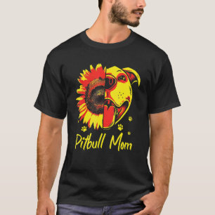 Camiseta Mamãe do Proprietário de Cachorro Pitbull Mãe Terr