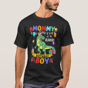 Camiseta Mamãe Do Raptor De Dinossauro De Aniversário