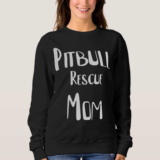 Camiseta Mamãe do resgate Pitbull (Frente)