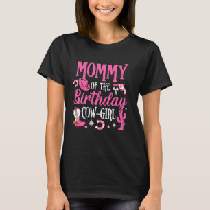 Camiseta Mamãe do Rodeio da Vaqueira do Aniversário Festa d