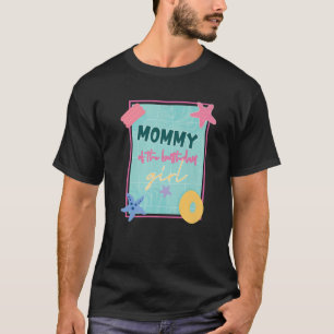 Camiseta Mamãe Do Tema Da Piscina Da Rapariga De Aniversá