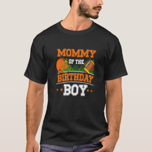 Camiseta Mamãe Do Tema De Futebol Do Aniversário Bd