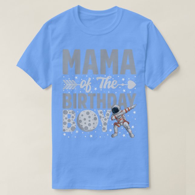 Camiseta Mamãe Do Tema Espacial Do Astronauta Bda (Frente do Design)