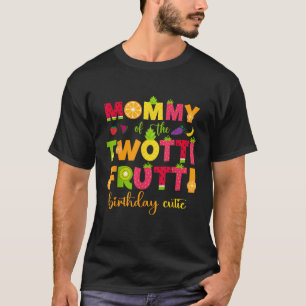 Camiseta Mamãe do Twotti Frutti Fofo Aniversário de 2 anos