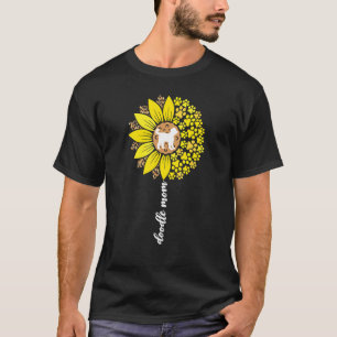 Camiseta Mamãe Dodle Para Mulheres Goldendoodle Labradood