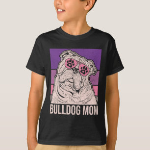Camiseta Mamãe Dona de Animal Amante de Animais Roupa Bulld