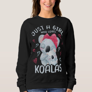 Camiseta Mamãe E Bebê Koala Apenas Uma Menina Que Ama Koala
