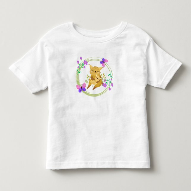 Camiseta Mamãe e bebê lince/wildcat (Frente)