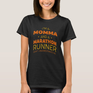 Camiseta Mamãe e Corredor de Maratona  Humor de Corrida Spr