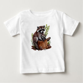 Camiseta Mamãe E Filhotes De Guaxinim