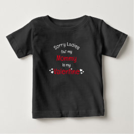 Camiseta Mamãe é meu namorado desculpe senhoritas Baby Cami