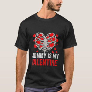Camiseta Mamãe É Meu Namorados Skeleton Chest Bones Love Da
