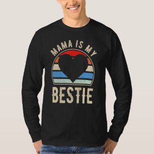 Camiseta Mamãe É Minha Melhor Amiga De Corações