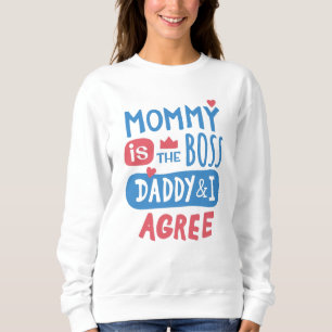 Camiseta Mamãe é o Pai chefe e eu concordo