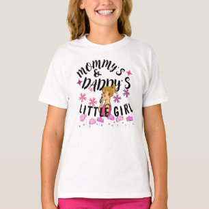 Camiseta Mamãe e Pai Menina