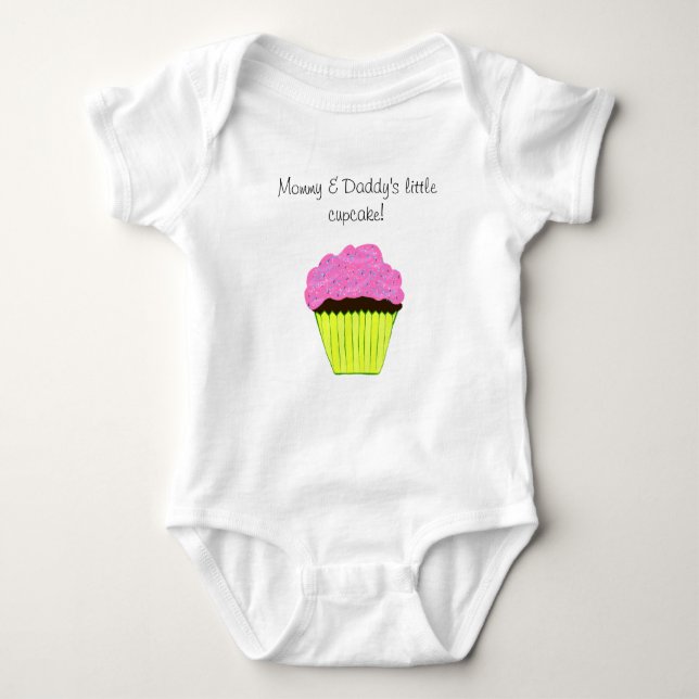 Camiseta Mamãe e Pai Pequeno Cupcake Creeper (Frente)