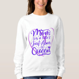 Camiseta Mamãe é um título logo acima da rainha