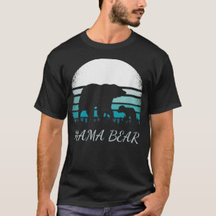 Camiseta Mamãe e Urso Pequeno Dificultam Mamãe Vintage Suns