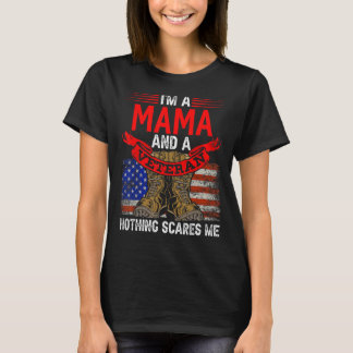 Camiseta Mamãe E Veterano Nada Me Assusta Com Relativos Org
