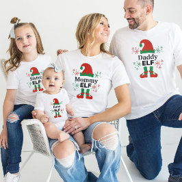 Camiseta Mamãe Elfo Feminino Branco