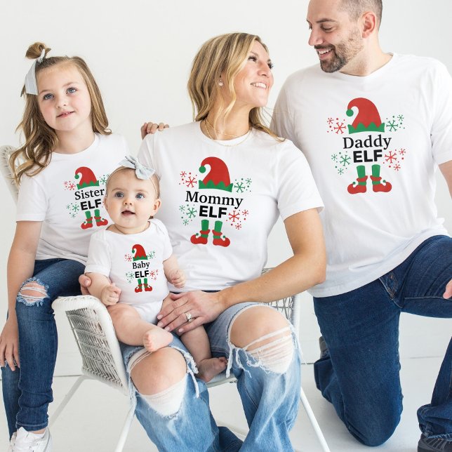 Camiseta Mamãe Elfo Feminino Branco (Criador carregado)