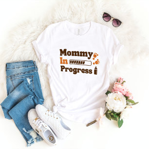 Camiseta Mamãe Em Curso Mama A Ser Dia de as mães