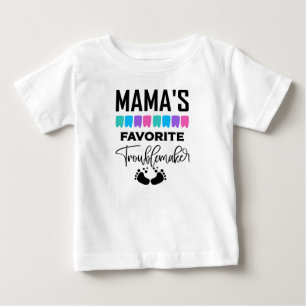 Camiseta Mamãe engraçada garotas criadoras de problemas fav