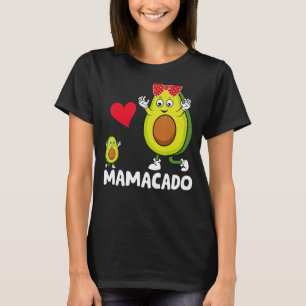 Camiseta Mamãe Engraçada Melhor Mãe Avocado Mamacado Feliz 