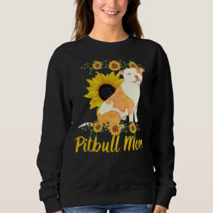 Camiseta Mamãe Engraçado Cachorro Girassol Para Mulheres
