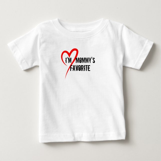 Camiseta Mamãe Engraçado Favorito, Toddler Shirt Kids Tee (Frente)