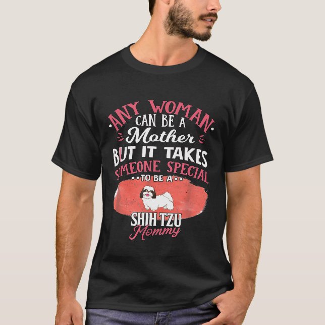 Camiseta Mamãe Especial Shih Tzu (Frente)