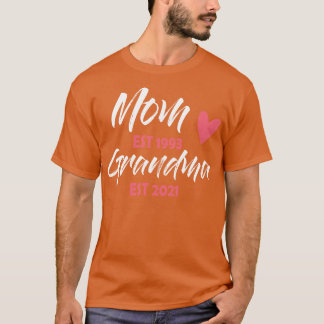 Camiseta Mamãe Est 1993 Avó Dia de as mães Est 2021 Present