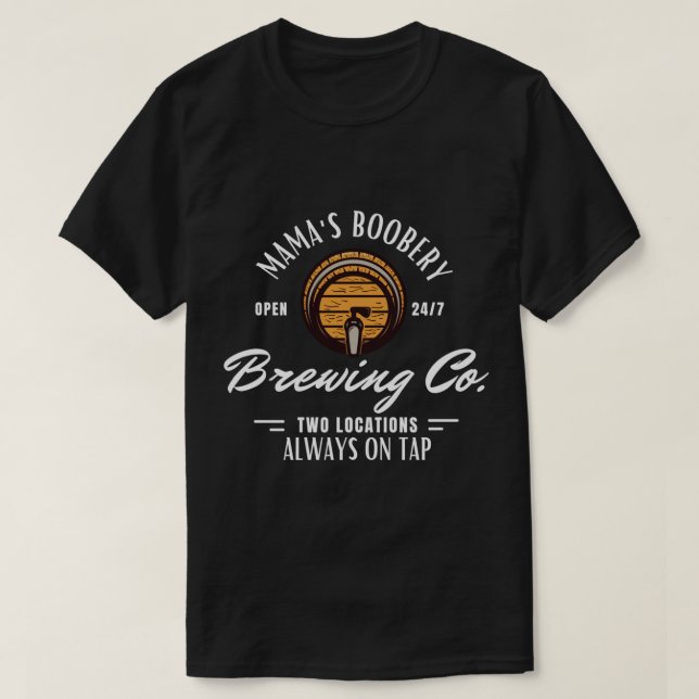 Camiseta Mamãe está amamentando nova mãe Brewi (Frente do Design)