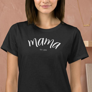 Camiseta Mamãe Estabeleceu Ano Novo Roteiro Minimalista Mam