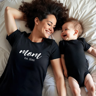 Camiseta Mamãe Estabeleceu Novo Presente Mãe