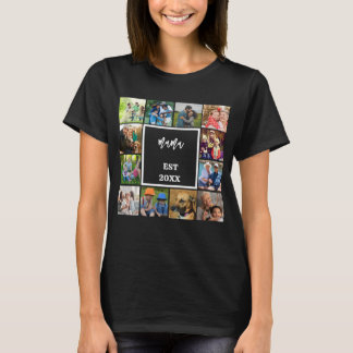 Camiseta Mamãe Estabelecida Em | Foto do Dia de as mães mod