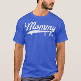 Camiseta Mamãe feminina 2023 Anúncio de gravidez em breve