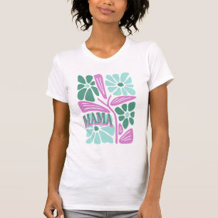 Camiseta Mamãe Floral Caprichosa
