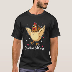 Camiseta Mamãe Frango Engraçada Dia das Mães Frango Mãe Mam
