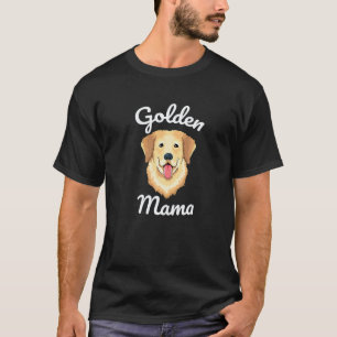 Camiseta Mamãe Golden Retriever Cachorro Engraçado Para Mul