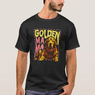 Camiseta Mamãe Golden Retriever Fofa