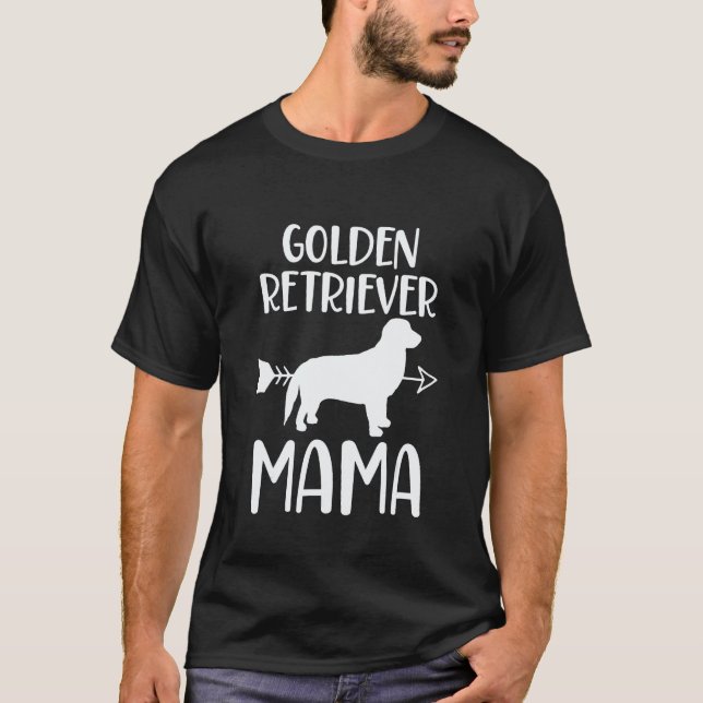 Camiseta Mamãe Golden Retriever Mãe (Frente)