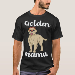 Camiseta Mamãe Golden Retriever Mamãe Labrador Mulheres Dia