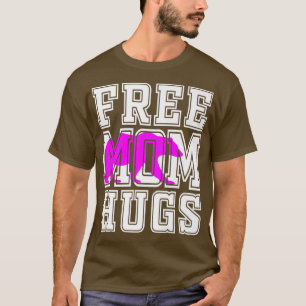 Camiseta Mamãe Gratuita Mãe Abraça O Prêmio Do Urso Rosa