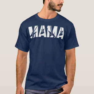 Camiseta Mamãe Guitarrista Engraçado Mama Música Guitarra M