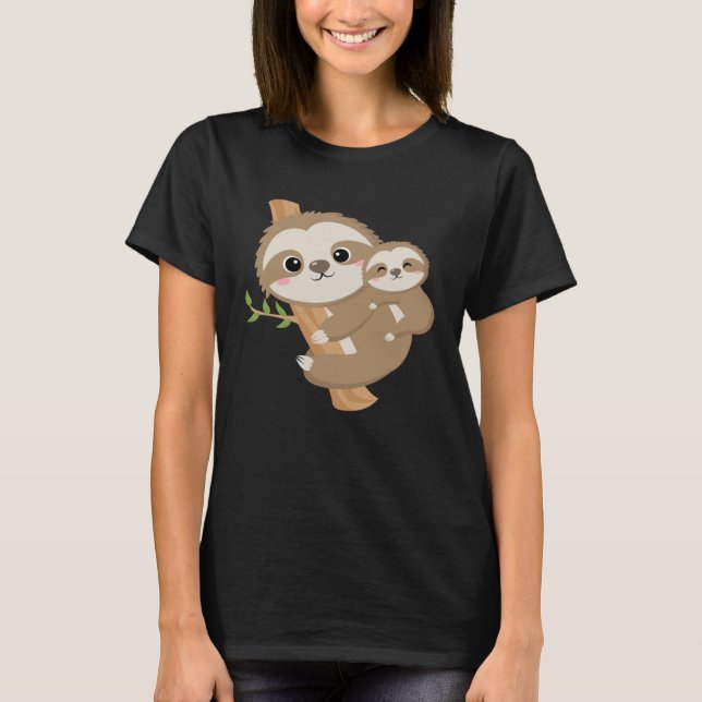 Camiseta Mamãe Lama Com Bebê Mama Lama Com Bebê Sh (Frente)
