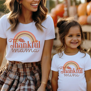 Camiseta Mamãe Laranja Laranja de Mama e Mim Correspondendo