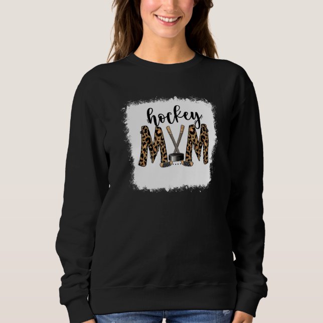 Camiseta Mamãe Leopardo Hóquei em Gelo Mãe (Frente)