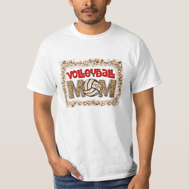 Camiseta Mamãe Lepard Engraçado Esportes (Frente)