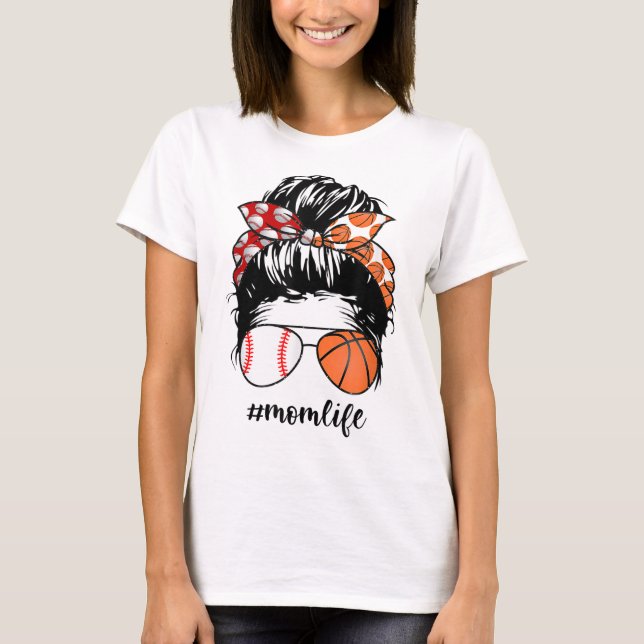 Camiseta Mamãe Life Baseball Basball Mamãe Fez bolinho engr (Frente)